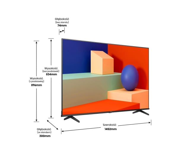 Hisense 65A6K 65" LED 4K VIDAA Dolby Vision - 1226289 - zdjęcie 4